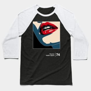 Cluster - Original Minimal Style Graphic Artwork Design Baseball T-Shirt